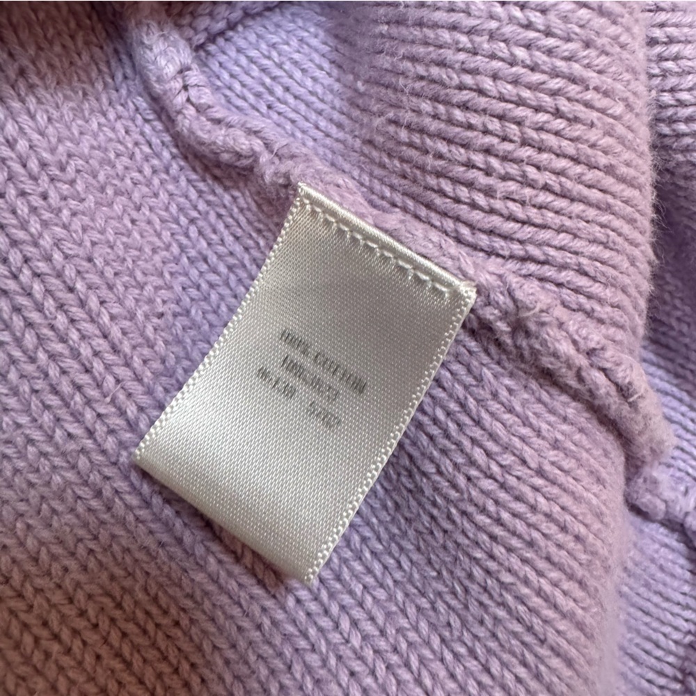 Christopher & Banks Lavender 100% Cotton Sweater - Picture 3 of 6